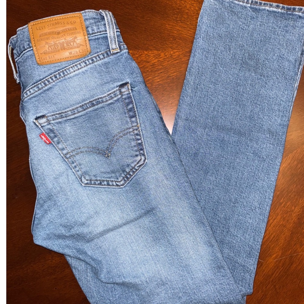 Levi 511 Straight Slim Fit Mens Womens Premium Jeans Size 28x30